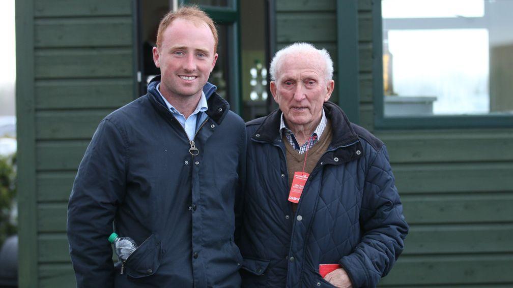 Micheal Conaghan and his grandfather Michael at the Goffs Punchestown Sale