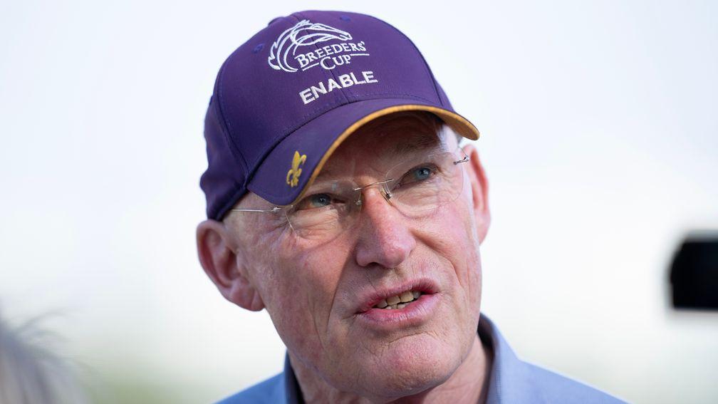 John Gosden: spoke for the sport on ITV4 about Hidden Law's fatal injury at Chester
