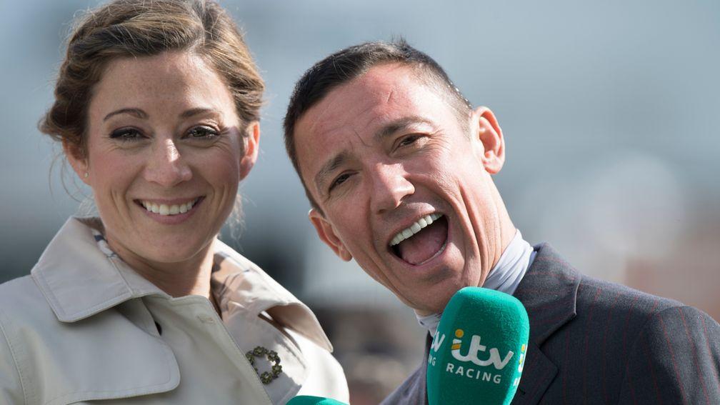 Turner and Frankie Dettori in action for ITV Racing at Doncaster