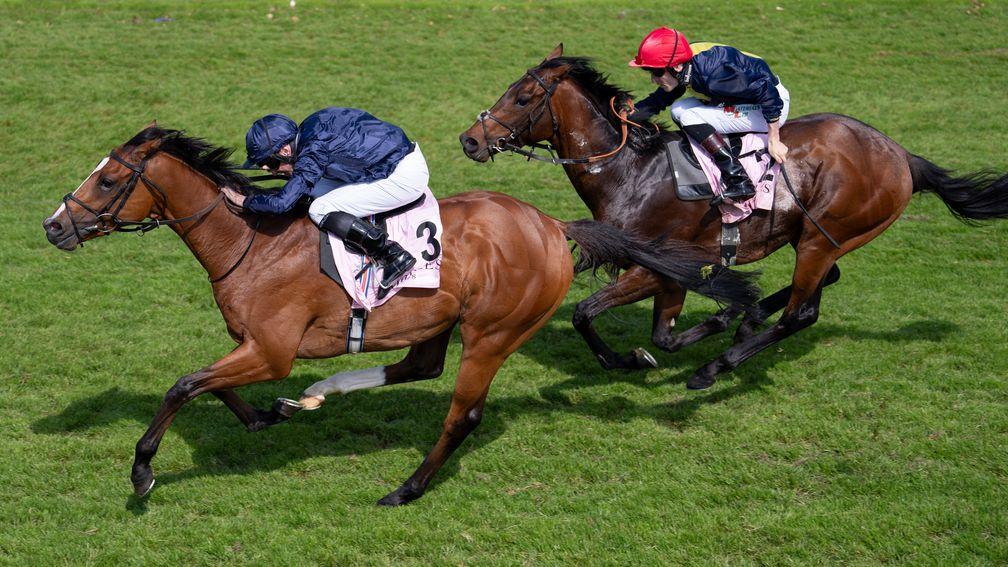 Capulet beats Bracken's Laugh in the Dee Stakes at Chester