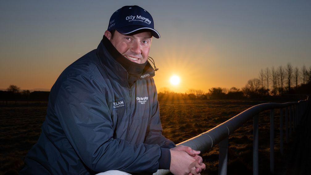 Olly Murphy at sunrise at his Warren Chase Stables in Warwickshire
