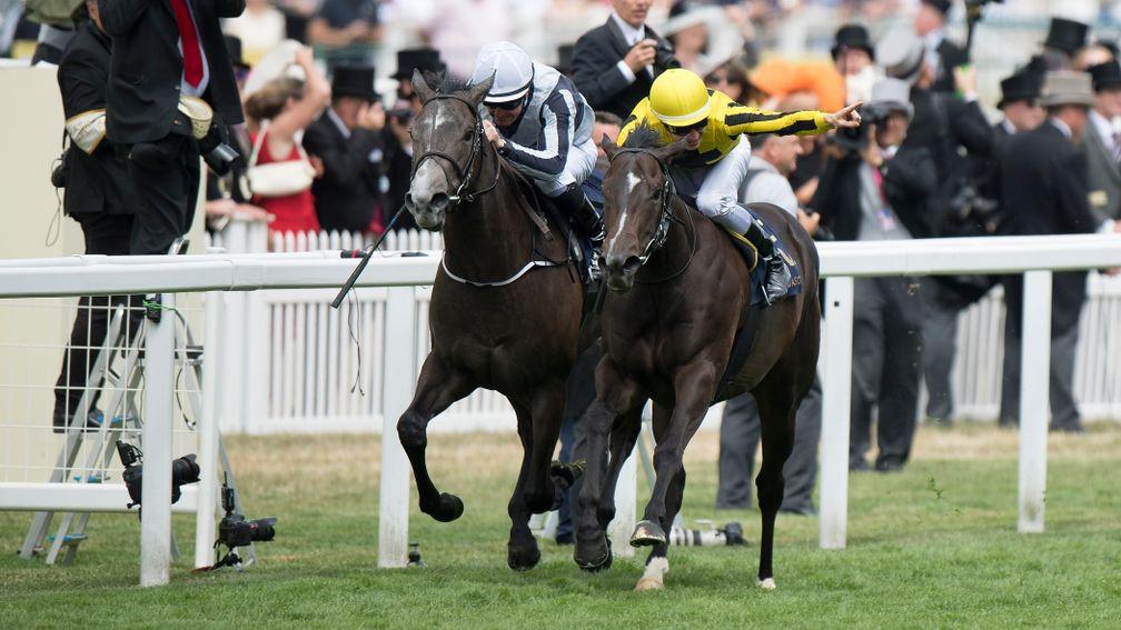 Different League (Antoine Hamelin) wins the Albany StakesRoyal Ascot 23.6.17 Pic: Edward Whitaker