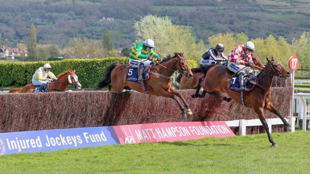 In Excelsis Deo: enjoyed a first victory this season in the Silver Trophy at Cheltenham