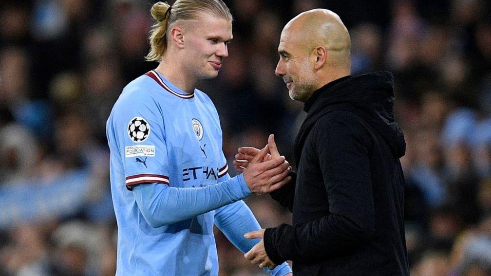 Erling Haaland and Pep Guardiola are driving City towards the treble