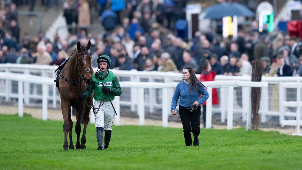 El Fabiolo and Paul Townend after pulling up in the Champion Chase