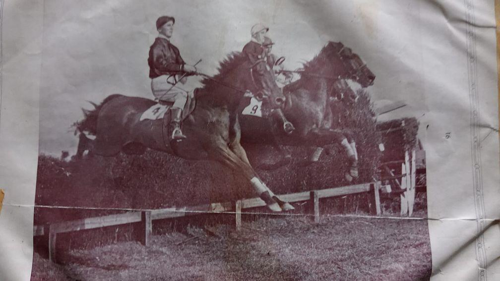 The finish to the 1924 Cheltenham Gold Cup won by Red Splash (nearest)