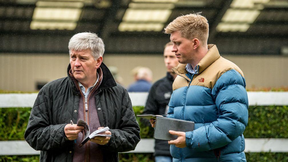 Sean Quinn (right): joint-trainer recorded a significant win at Thirsk on Saturday