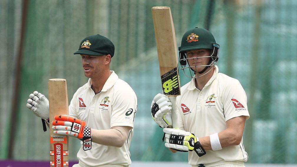 David Warner (left) and Steve Smith have steadied the ship in Melbourne