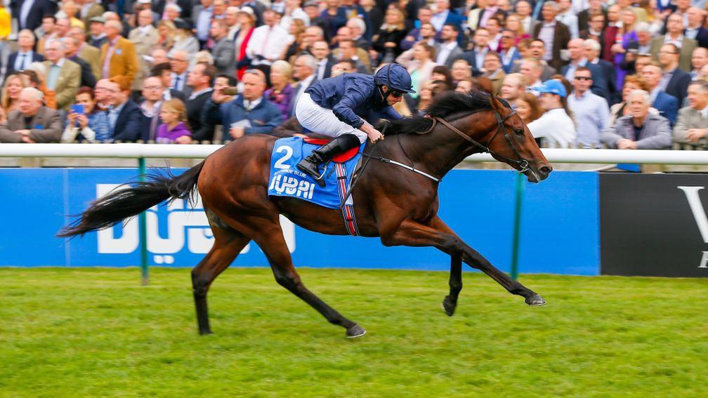 Air Force Blue lands the Dewhurst Stakes under Ryan Moore