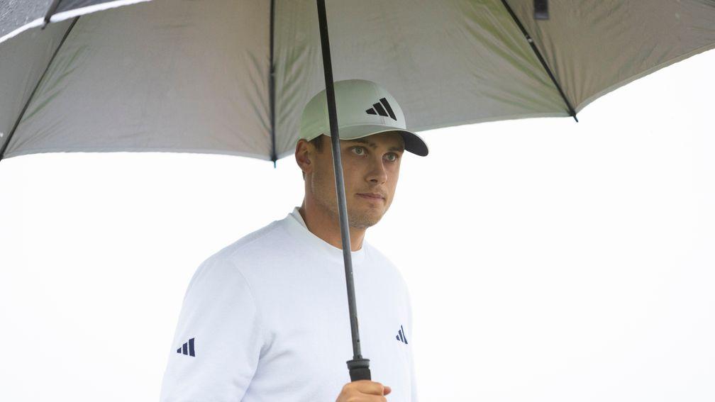 Ludvig Aberg has been oozing composure at a cool and moist Pebble Beach this week