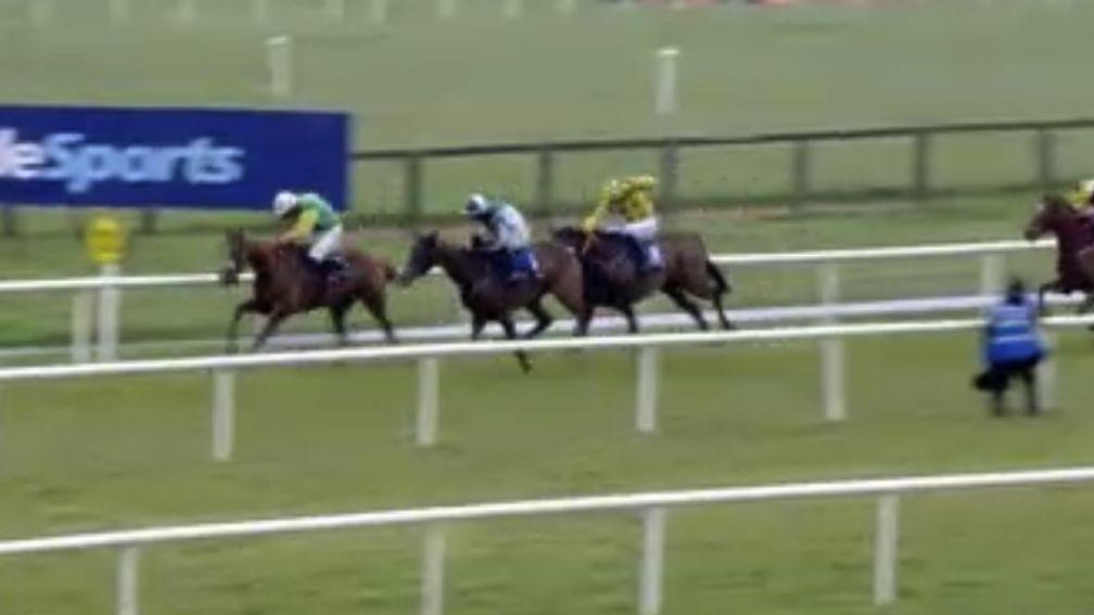 Ossie's Lodge was still a length clear of Implicit inside the final 100 yards before being caught
