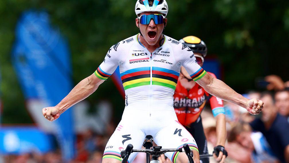 Remco Evenepoel has an excellent chance to win a second world championship road race in succession
