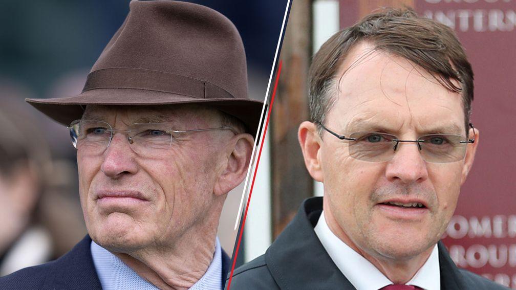 John Gosden (left) and Aidan O'Brien: the top trainers have a strong hand in the Epsom Classics
