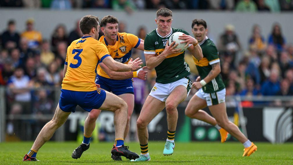 Sean O'Shea of Kerry in action against Clare