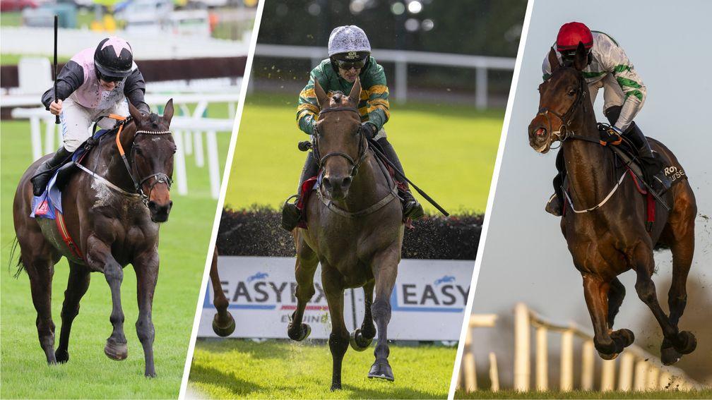 Slade Steel (left), Mystical Power (centre) and Firefox renew rivalries at Punchestown