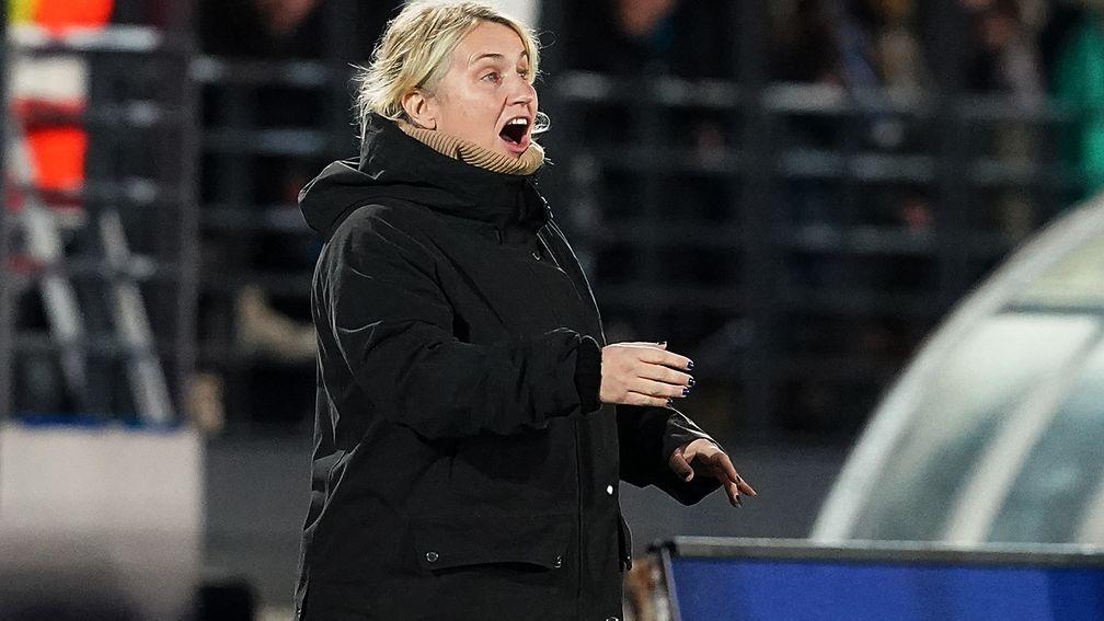 Emma Hayes's Chelsea could be up against it when they face BK Hacken