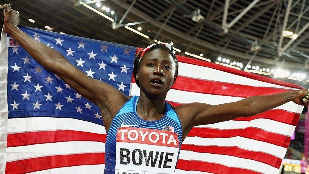 100m gold medallist Tori Bowie has a 200m pedigree