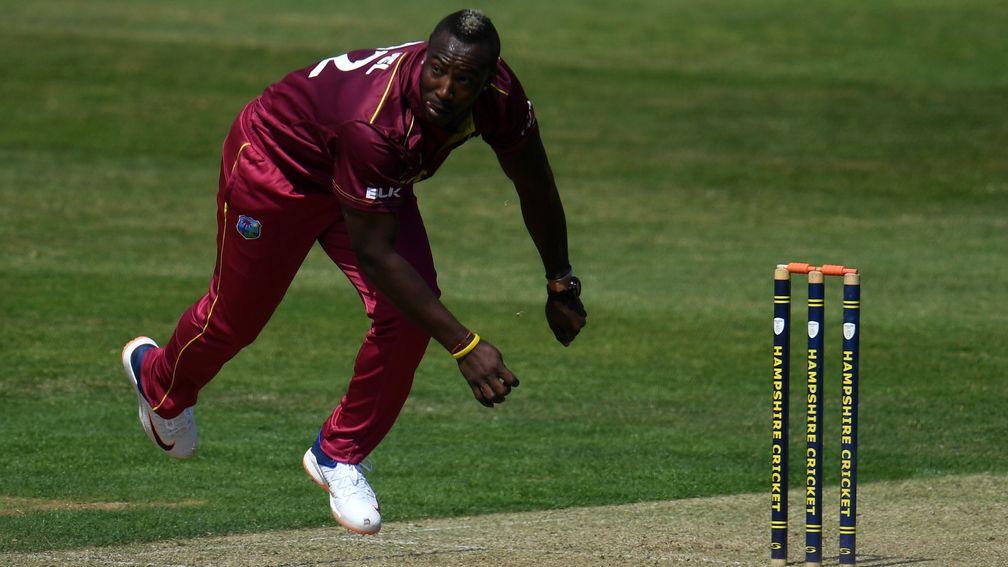 Andre Russell can do damage with bat and ball for the West Indies