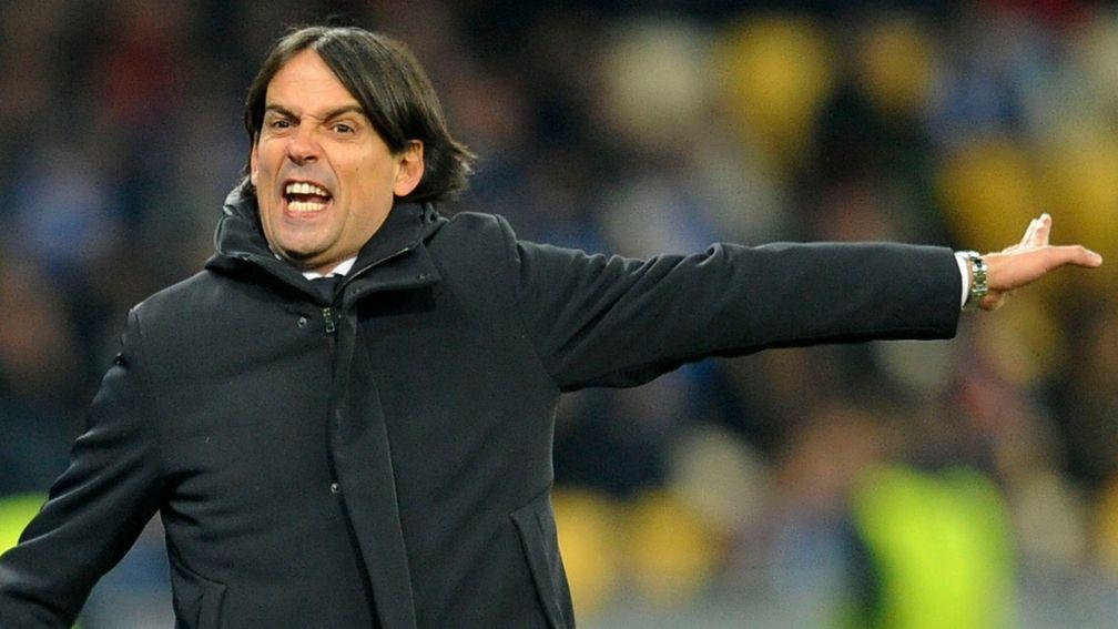 Lazio manager Simone Inzaghi will hope to steer his side to a derby win