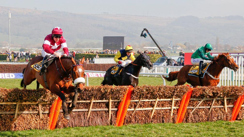 The first part of the plan: Tiger Roll and Davy Russell land the Triumph Hurdle in 2014