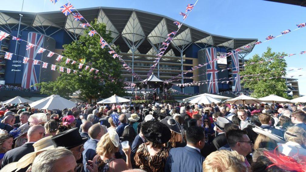 Crowded out: almost 70,000 were expected on Royal Ascot's final day