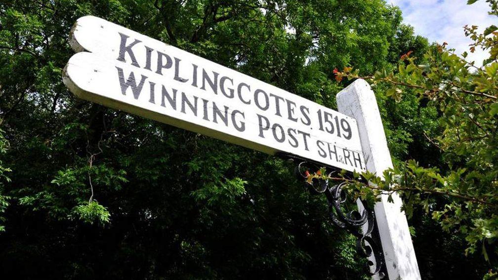 The winning post of the Kiplingcotes Derby, which celebrates its 500th anniversary on Thursday