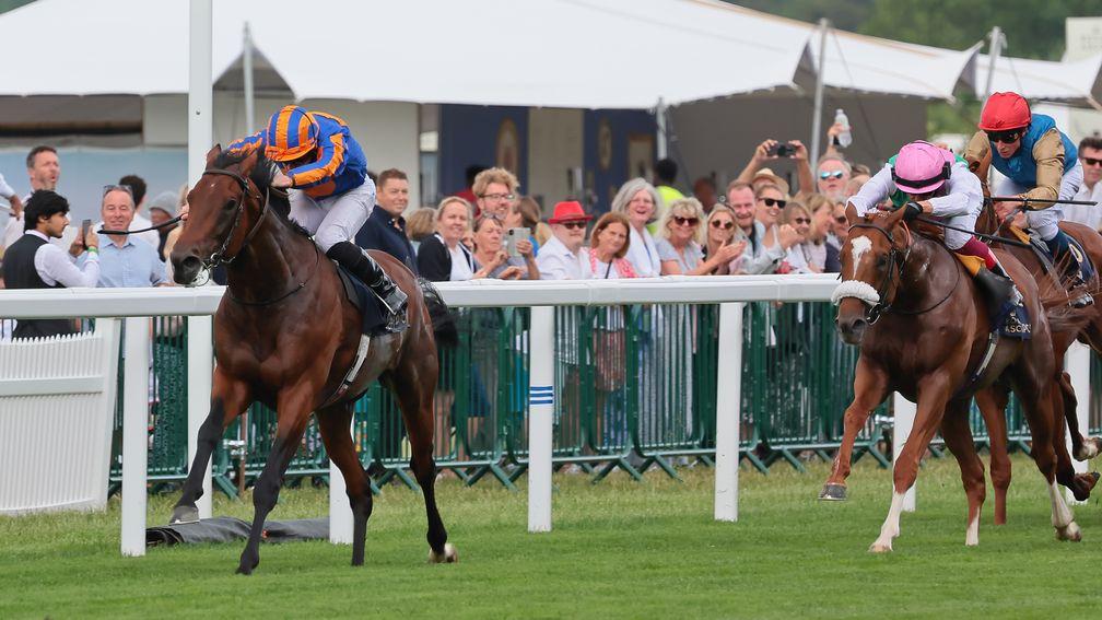 Paddington and Ryan Moore win from the field in the St James's Palace Stakes