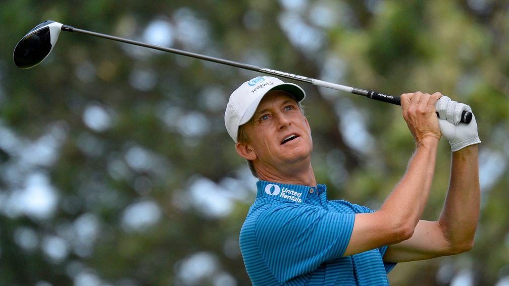 David Toms claimed the US Senior Open