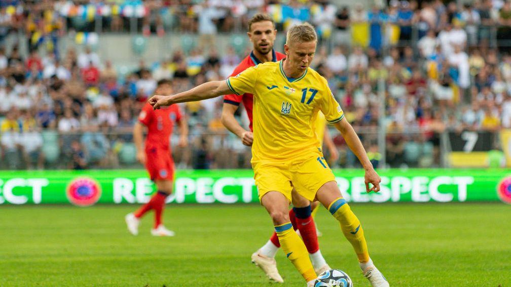 Oleksandr Zinchenko was on target for Ukraine in the 1-1 draw with England