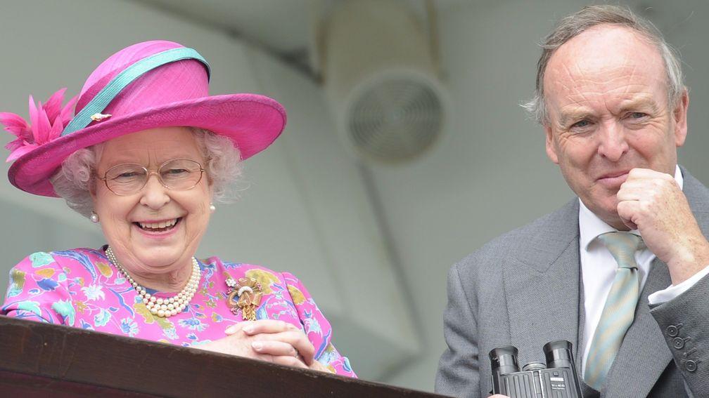 Queen Elizabeth II and TBA chairman Julian Richmond-Watson, here pictured on Derby Day in 2008, this week celebrated the centenary of the association that represents all British breeders