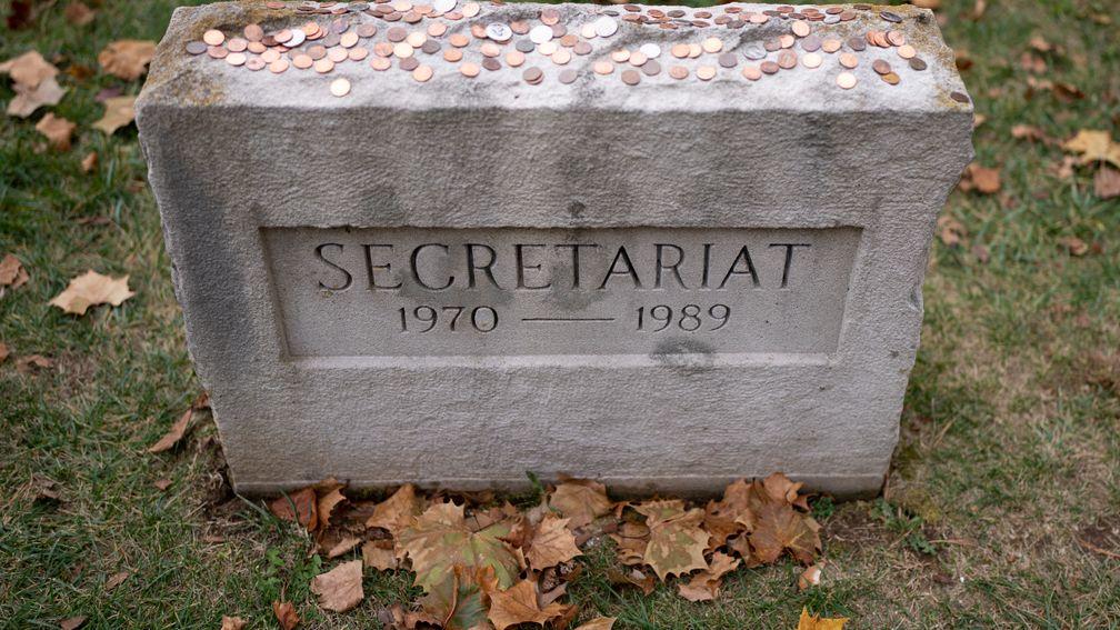 Secretariat's grave features among the many resting places of champions at Claiborne Farm
