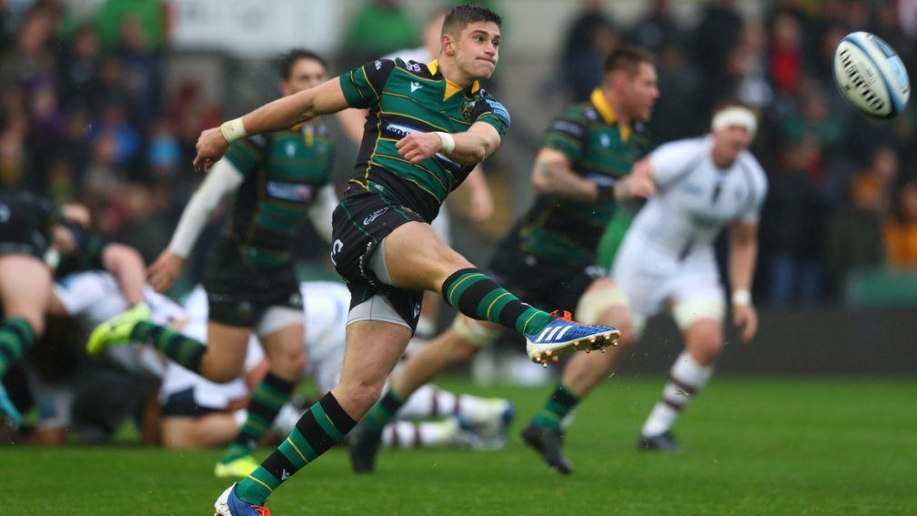 James Grayson is at fly-half for Northampton against Harlequins at Franklin's Gardens