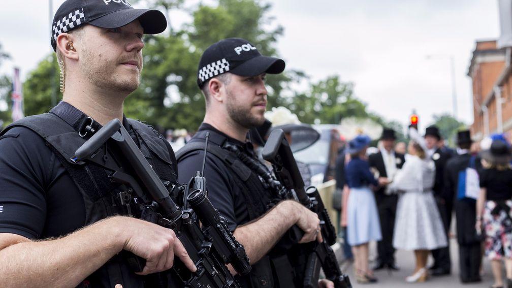 The presence of armed police has become more common on racecourses recently and the trend is set to continue at Ascot this week