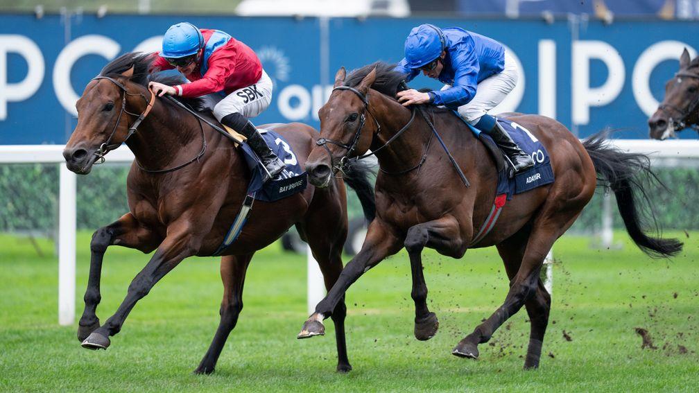 Bay Bridge: seen here beating Adayar in the Champion Stakes