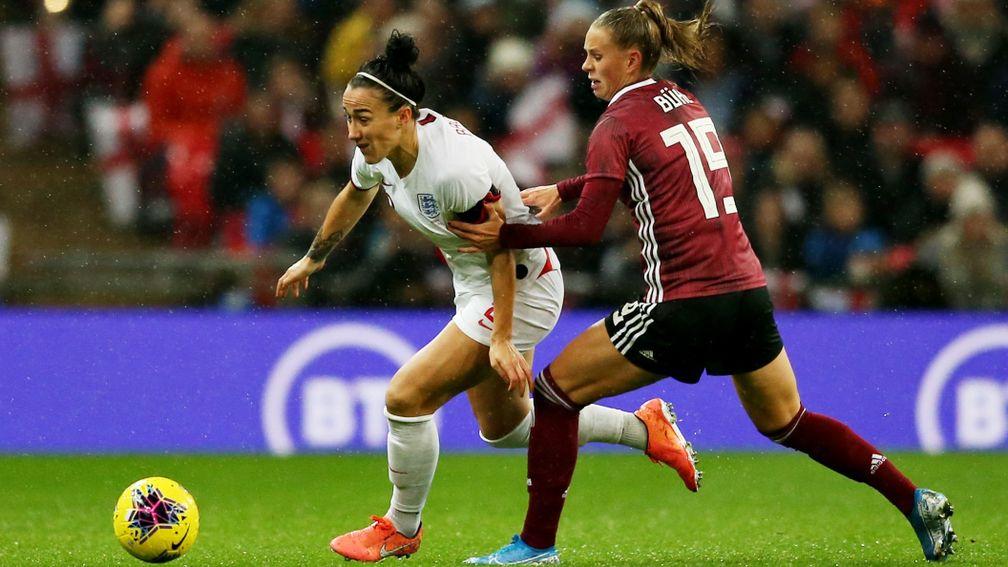 England's Lucy Bronze in action during Saturday's 2-1 defeat to Germany