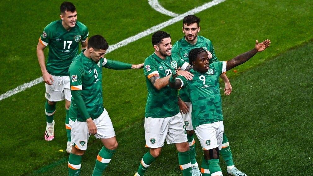 Michael Obafemi (9) was on target for Ireland against Armenia in the Nations League