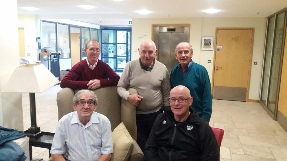From top left to right: John Reid, Jumbo Heaney, Tommy Jennings, Jack Nelson (front left) and Phil Wright