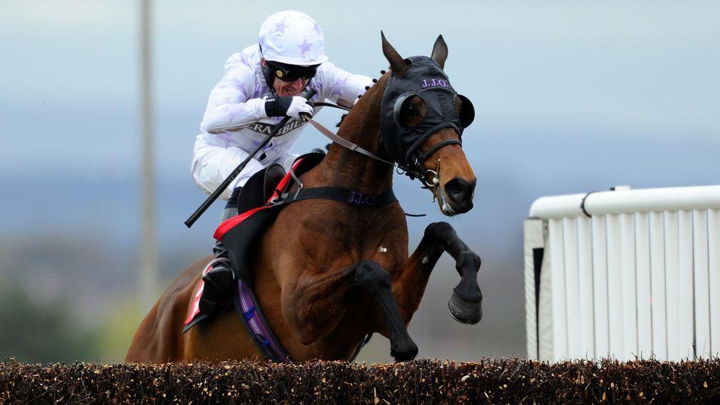 Holywell soars to victory under Tony McCoy in the Mildmay Novices' Chase, his sole Grade 1 win