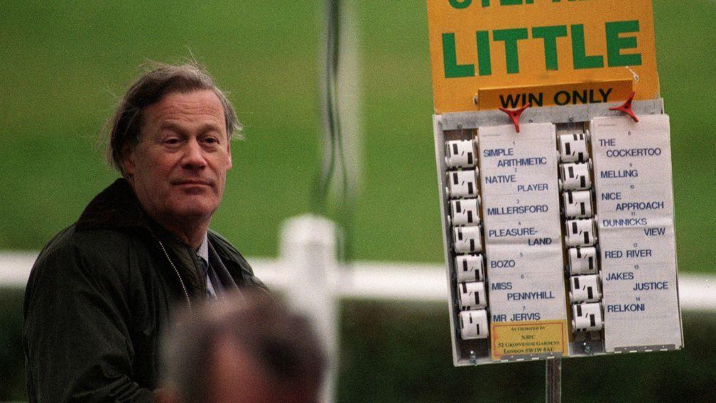 Bookmaker Stephen Little at Wincanton races January 1999 prices the whole field in the the 5th race at evens in protest against those administrating the betting ring  Mirrorpix