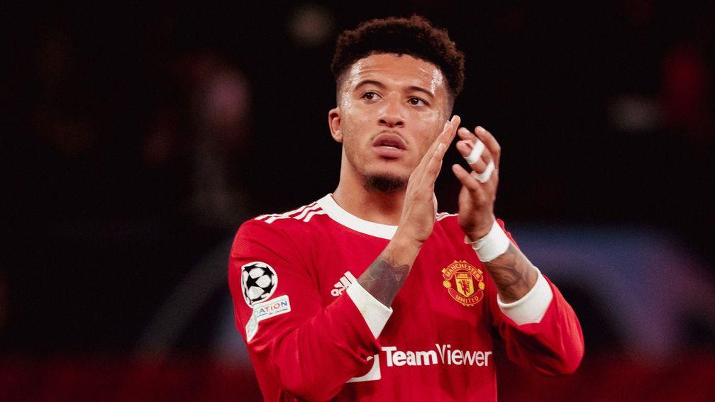 Jadon Sancho opened the scoring for Manchester United in their 1-1 draw with Chelsea