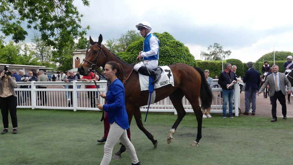 Pensee Du Jour and Maxime Guyon return after winning the Prix Corrida