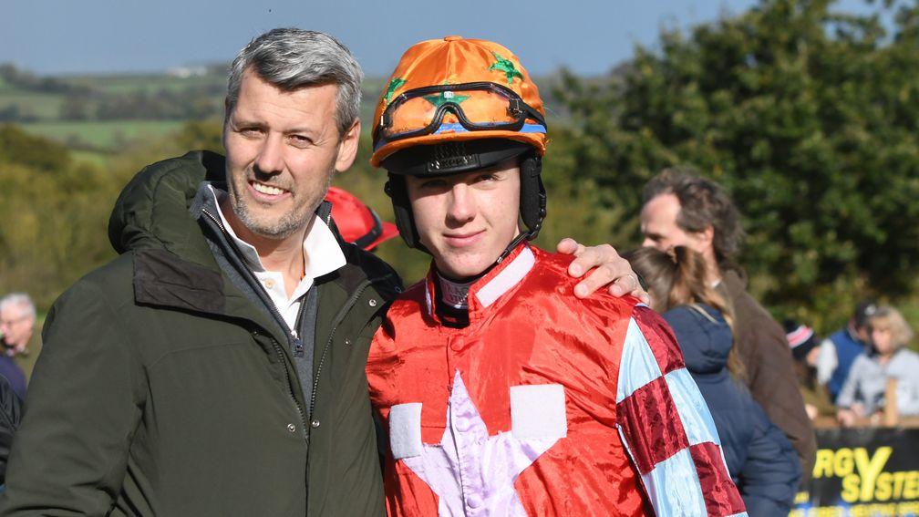 Tim Vaughan with his son Ed