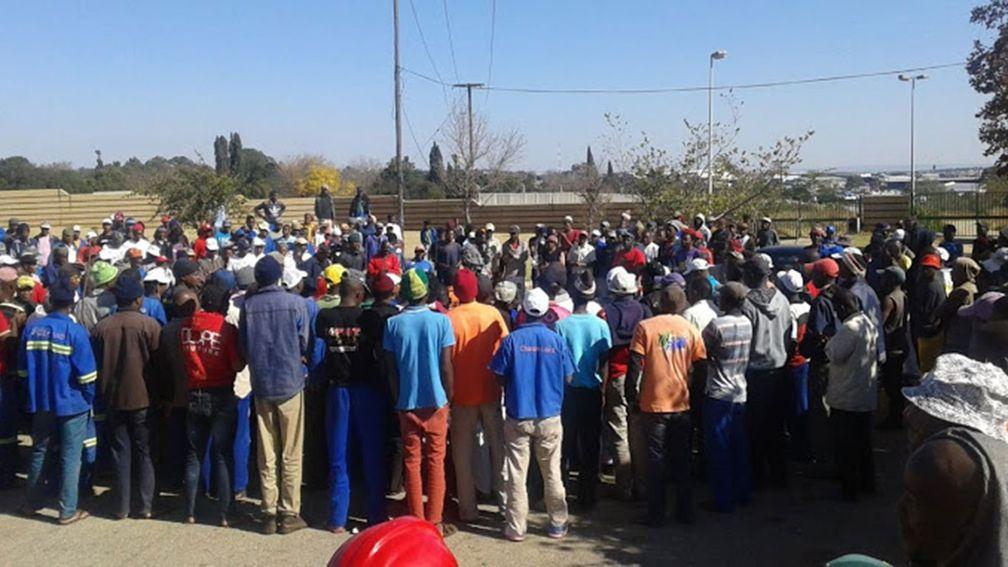 Grooms at Randjiesfontein training centre are striking for better wages