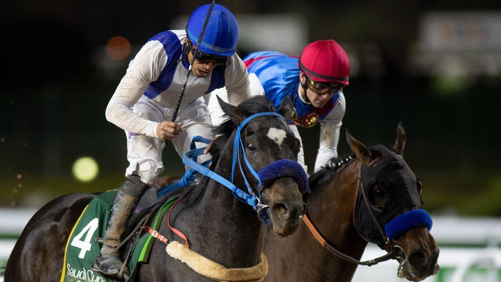 American-bred Emblem Road claimed the Saudi Cup for his adopted home last month