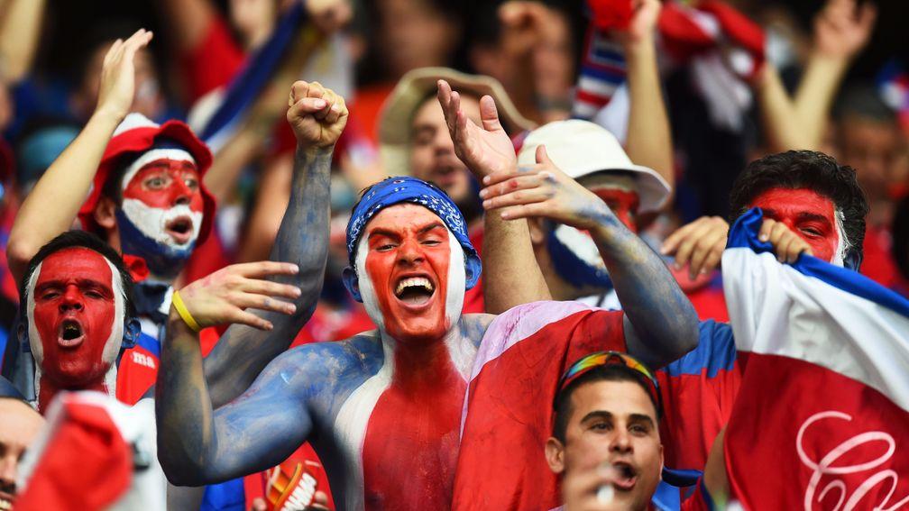 Costa Rica fans enjoy the 2014 World Cup quarter-final