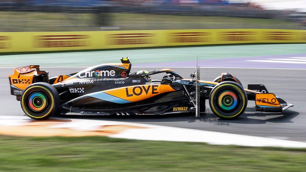 McLaren's British driver Lando Norris was fastest on Friday at Zandvoort