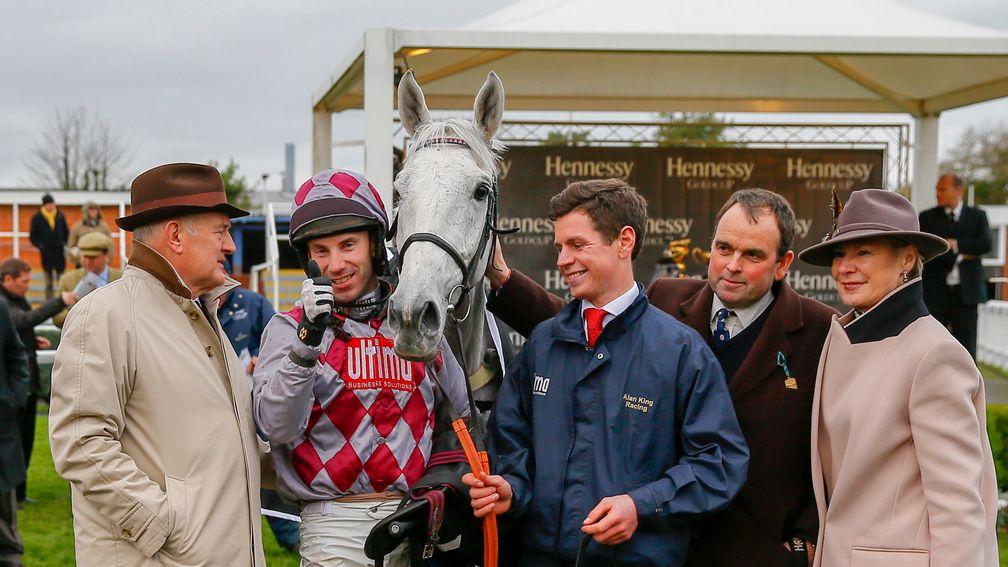 Smad Place with owners Peter (left) and Trish Andrews after success in the 2015 Hennessy