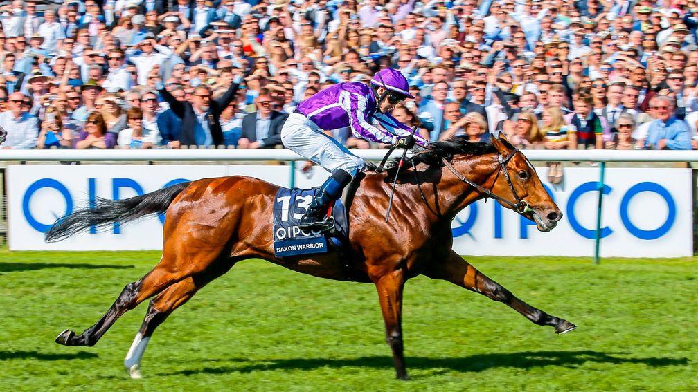 Saxon Warrior storms to victory in the 2,000 Guineas