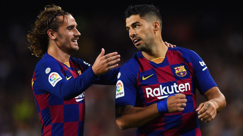 Antoine Griezmann and Luis Suarez are two-thirds of a formidable Barcelona frontline
