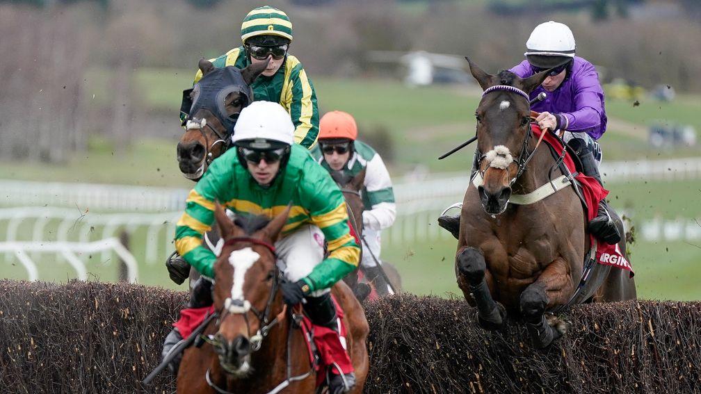 Fugitif (right): gained a well-deserved first Cheltenham success